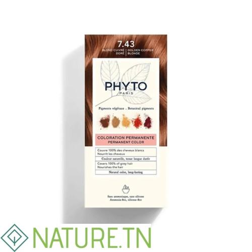 PHYTO PHYTOCOLOR 7.43 BLOND CUIVRE DORE 1 KIT 3 PHYTO PHYTOCOLOR 7.43 BLOND CUIVRE DORE 1 KIT
