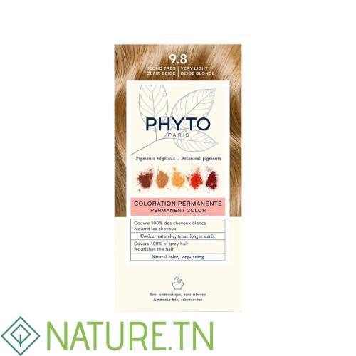 PHYTO PHYTOCOLOR 9.8 BLOND TRES CLAIRE BEIGE 1 KIT 1