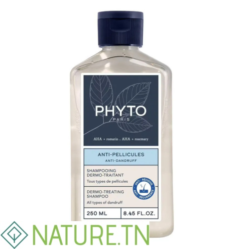PHYTO SHAMPOOING DERMO TRAITANT ANTI PELLICULES 250ML 1