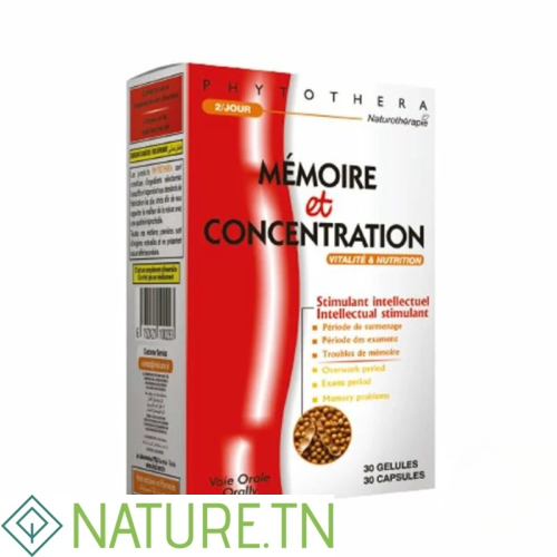 VITAL PHYTOTHERA MEMOIRE & CONCENTRATION 30 GELULES 2