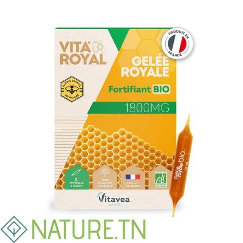 VITAVEA GELEE ROYALE FORTIFIANT BIO 1800MG 10 AMPOULES 2