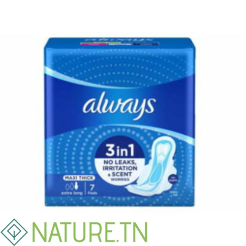 ALWAYS SERVIETTE MAXI EXTRA LONG 7 PIECES 2 ALWAYS SERVIETTE MAXI EXTRA LONG 7 PIECES 2