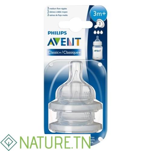 AVENT 2 TETINES 3M+ SCF633/27 1