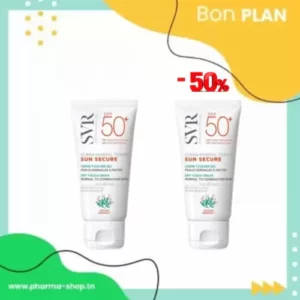 B.P SVR SUN SECURE ECRAN MINERAL TEINTE PEAUX NORMALES A MIXTES SPF 50+ 50ML(2 EME -50%)