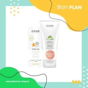 BABE SUPER FLUID MATIFIANT SPF50+ 50ML+STOP AKN CLEANSING GEL100ML (OFFERT)