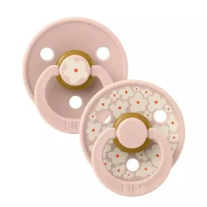 BIBS 02 SUCETTES NATURAL RUBBER JASMINE LATEX BLUSH MIX SIZE 2