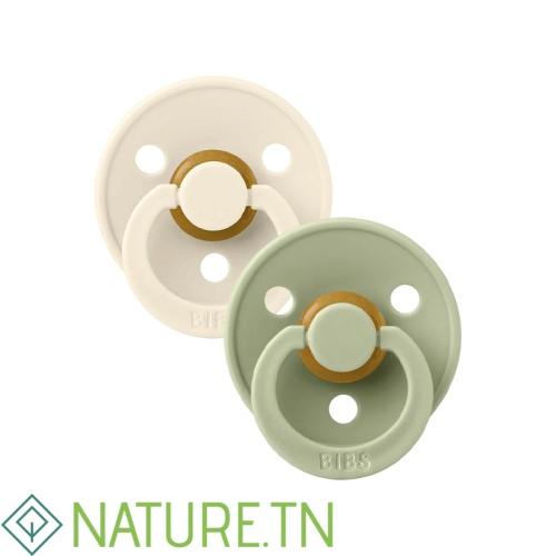 BIBS 02 SUCETTES PACIFIER IVORY SAGE SIZE 3 2