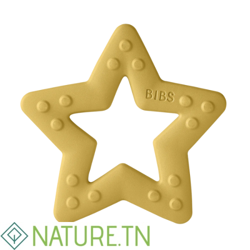 BIBS BABY BITIE ANNEAU DENTITION ETOILE JAUNE 2