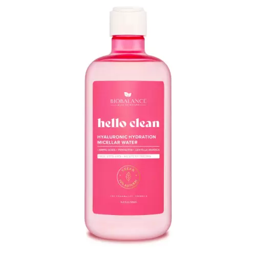 BIOBALANCE HELLO CLEAN EAU MICELLAIRE HYDRATANTE HYALURONIQUE 500ML 1