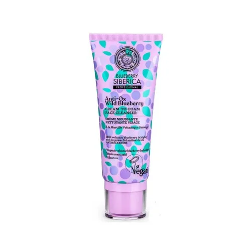 BLUEBERRY SIBERICA PROFESSIONAL ANTI OX WILD BLUEBERRY CREME MOUSSANTE NETTOYANTE VISAGE 100ML 1