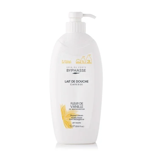 BYPHASSE CARESSE LAIT DE DOUCHE FLEUR DE VANILLE 1L 2