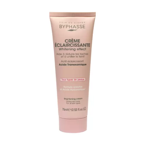 BYPHASSE CREME VISAGE ECLAIRCISSANTE WHITENING EFFECT TOUS TYPES DE PEAUX 75ML 1