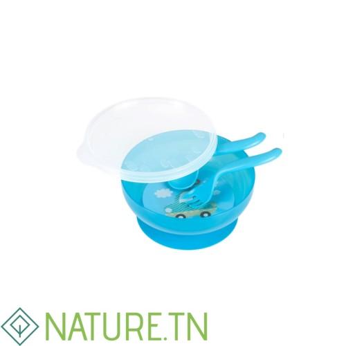 CANPOL BOL EN PLASTIQUE AVEC COUVERTS ET COUVERCLE 350ML 2