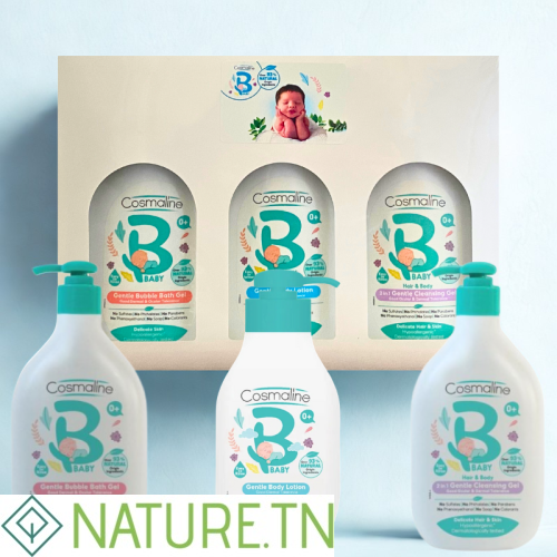 COSMALINE BEBE CLEANSING 2IN1+BODY LOTION+BUBBLE BATH GEL 2