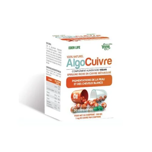 EDEN LIFE ALGO CUIVRE 30 COMPRIMES 2