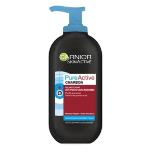 GARNIER PURE ACTIVE GEL NETTOYANT CHARBON 200 ML