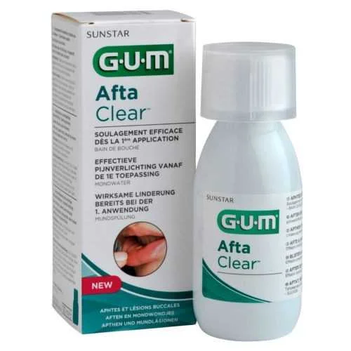 GUM AFTA CLEAR BAIN DE BOUCHE 120ML 1