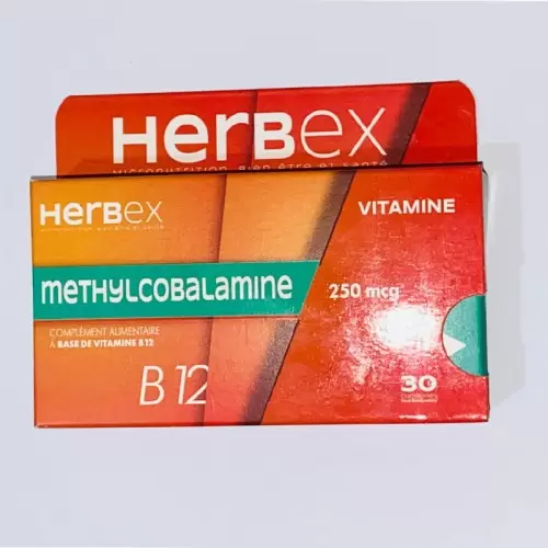 HERBEX METHYLCOBALAMINE 250MCG 30 COMPRIMES 1