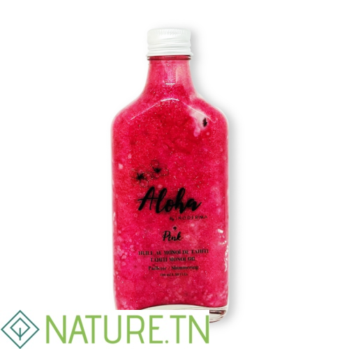 INODERMA ALOHA HUILE AU MONOI DE TAHITI PAILLETEE PINK 100ML 1