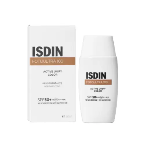 ISDIN PHOTOPROTECTION ECRAN SOLAIRE ACTIVE UNIFY FUSION FLUIDE TEINTEE SPF50+ 50ML 2