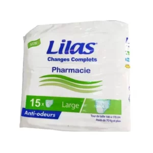 LILAS COUCHES ADULTES CONFORT PROTECT LARGE 15 PIECES