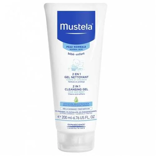 MUSTELA GEL CHEVEUX ET CORPS 2EN1 200ML 1