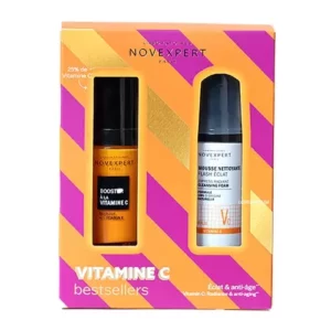 NOVEXPERT COFFRET SERUM BOOSTER A LA VITAMINE C+MOUSSE FLASH ECLAT 40ML