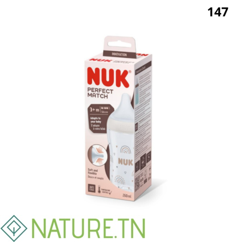 NUK PERFECT MATCH BIBERON ANTI COLIC 3M+ 260ML 2