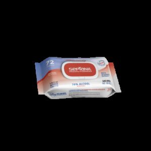 SEPTANIL LINGETTES DESINFECTANTES SOLUTION HYDROALCOOLIQUE 70% ALCOOL 72 LINGETTES