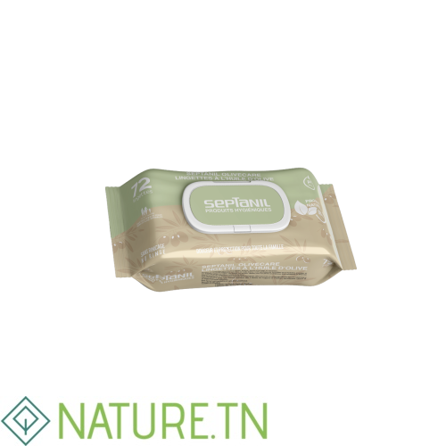 SEPTANIL LINGETTES HYDRATATION NATURELLE A L'HUILE D'OLIVE 72 LINGETTES 1