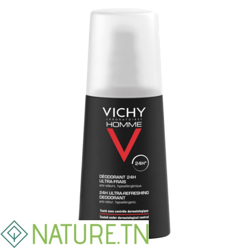 VICHY HOMME DEODORANT ULTRA-FRAIS 24H VAPORISATEUR 100ML 1 VICHY HOMME DEODORANT ULTRA-FRAIS 24H VAPORISATEUR 100ML 1