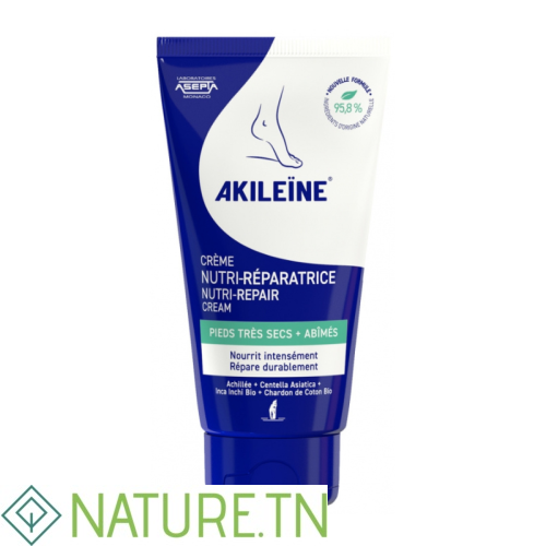 AKILEINE CREME NUTRI REPARATRICE PIEDS SECS 75ML 1