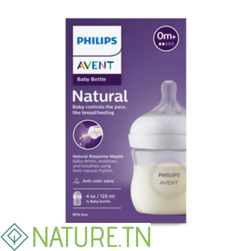AVENT BIBERON NATURAL REPONSE 0M+ 125ML SCY900/01 1