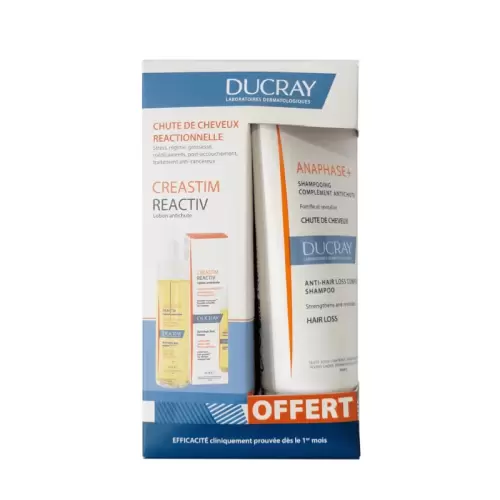 DUCRAY CREASTIM REACTIV LOTION ANTI CHUTE 60ML+ANAPHASE SHAMP 100ML (OFFERT) 1