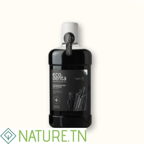 ECODENTA BAIN DE BOUCHE BLANCHISSANT AU CHARBON DE BOIS 500ML 1