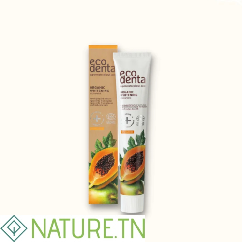 ECODENTA DENTIFRICE BLANCHISSANT A LA PAPAYE 75ML 2