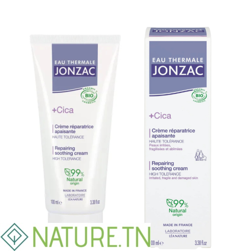 JONZAC CICA+ CREME REPARATRICE APAISANTE BIO VISAGE ET CORPS 100ML 1