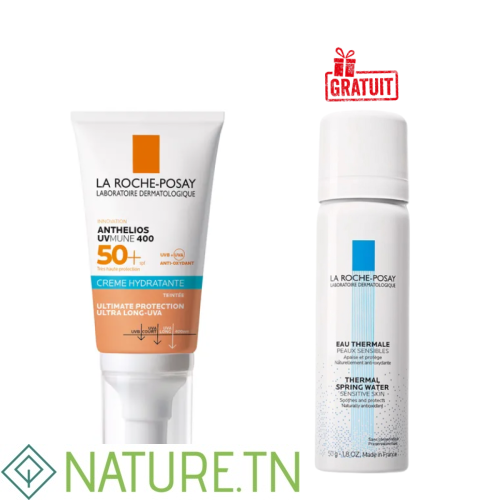 LA ROCHE POSAY ANTHELIOS UVMUNE 400 CREME HYDRATANTE TEINTEE SPF50+ 50ML+EAU THERMALE 50ML (OFFERT) 1