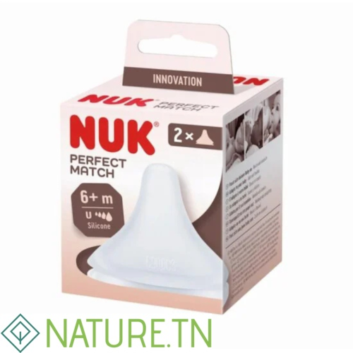 NUK PERFECT MATCH 2 TETINE EN SILICONE SOUPLE TAILLE M 6M+ 1