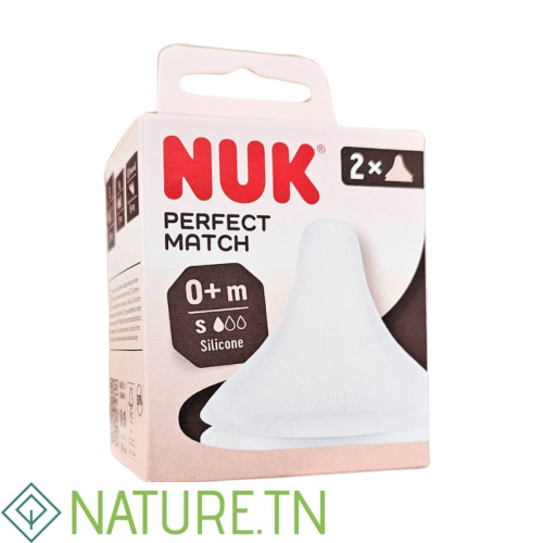 NUK PERFECT MATCH 2 TETINE EN SILICONE SOUPLE TAILLE S 0M+ 1