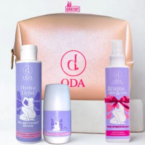 ODA TROUSSE GEL NETTOYANT INTIME 150ML+DEODORANT 20ML+BRUME DEO ET SOIN 150ML(OFFERT)