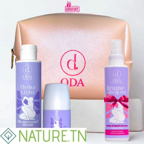 ODA TROUSSE GEL NETTOYANT INTIME 150ML+DEODORANT 20ML+BRUME DEO ET SOIN 150ML(OFFERT) 1