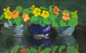Photo de la peinture de Jan Voerman, "Nasturiums"