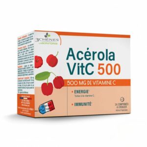 3 CHENES ACEROLA 500 24 COMPRIMES