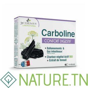 3 CHENES CARBOLINE CONFORT DIGESTIF 30 COMPRIMES