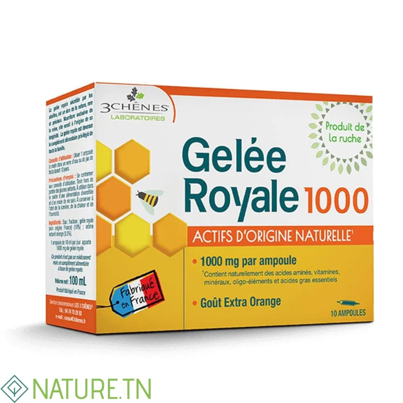 3 CHENES GELEE ROYALE 1000 REGENERANT ET REVITALISANT 10 AMPOULES 1 3 CHENES GELEE ROYALE 1000 REGENERANT ET REVITALISANT 10 AMPOULES 1