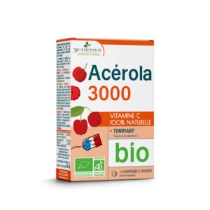 3 CHÊNES  ORGANIC ACEROLA 3000 14 COMPRIMES