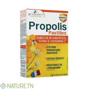 3 CHENES PASTILLES A LA PROPOLIS 40 PASTILLES