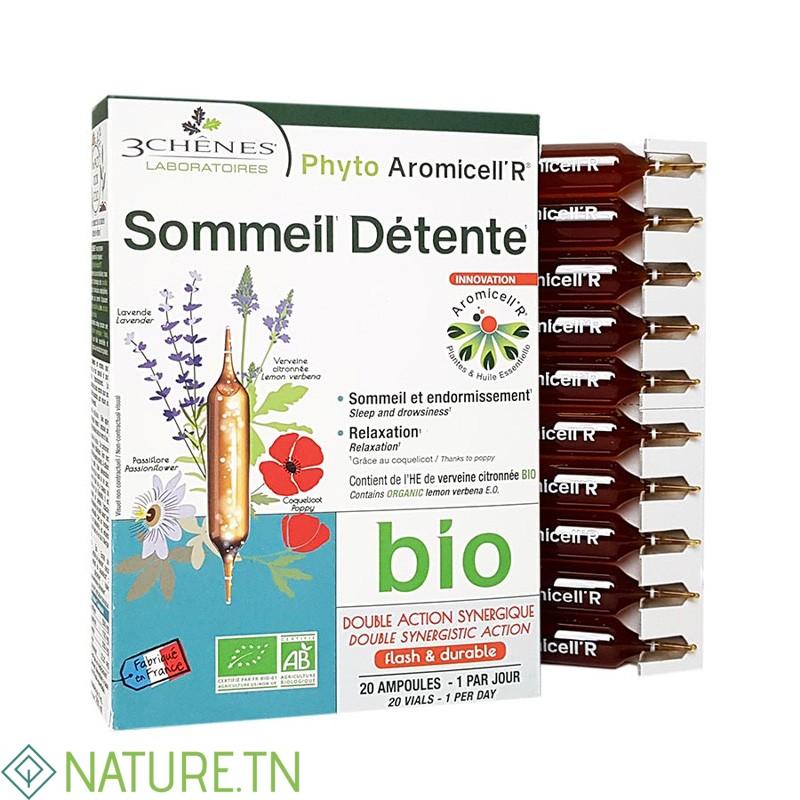 3 CHENES PHYTO AROMICELL'R SOMMEIL DETENTE BIO 20 AMPOULES 1