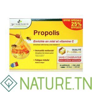 3 CHENES PROPOLIS 20 AMPOULES 10ML